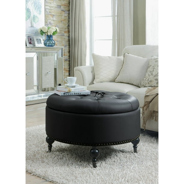 Inspired Home Harrison Linen Modern Contemporary Hidden Storage Castered Legs Ottoman Cube Blue Inspired Home Harrison Linen Modern Contemporary Hidden Storage Castered Legs Ottoman Cube Blue